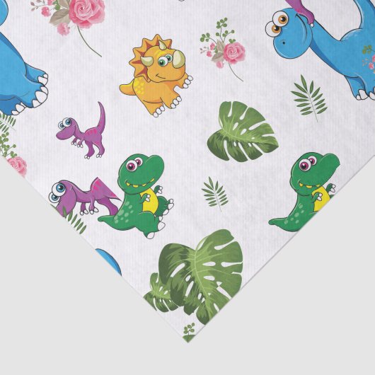 Papier Mousseline Funny Dinosaur (Détail)