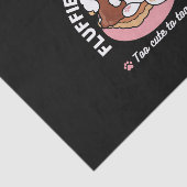 Papier Mousseline Funny Dog and S’more Design – Kawaii Pet Lover Pun (Détail)