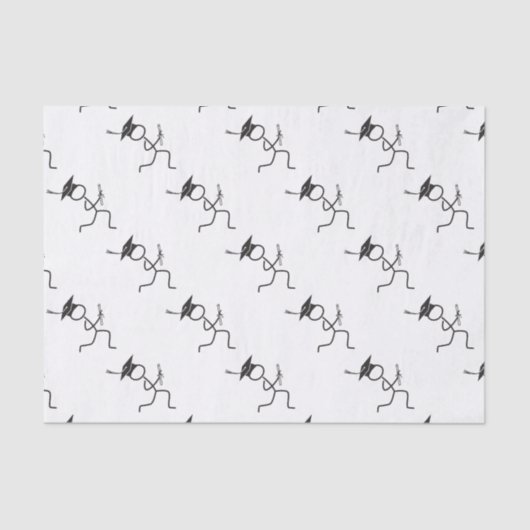 Papier Mousseline Funny Graduation Runner © - Cross Country, Track (Recto)