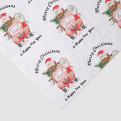 Papier Mousseline Funny new year truck Christmas (Détail)