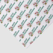 Papier Mousseline Funny Snowman Merry Christmas Surprise Cartoon (Détail)