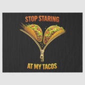 Papier Mousseline Funny Taco Lover Stop Staring (Recto)