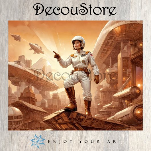 Papier Mousseline Galactic Explorer Decoupage