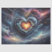 Papier Mousseline Galactic Heart Decoupage (Recto)