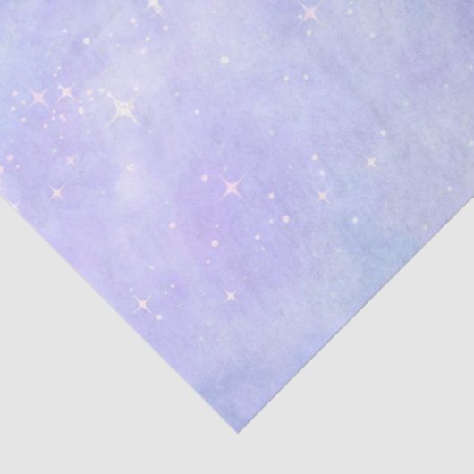 Papier Mousseline Galaxie Bleue Lumière Design 1 (Détail)