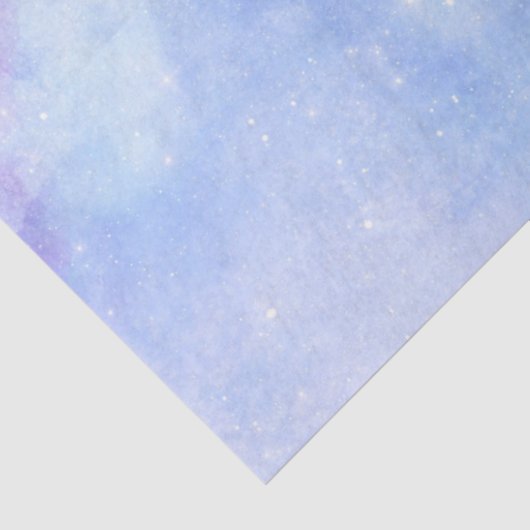 Papier Mousseline Galaxie Bleue Lumière Design 6 (Détail)