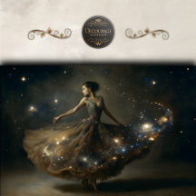Galaxie Danseuse Céleste Découpage