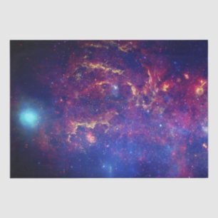 Papier Mousseline Galaxie Espace extra-atmosphérique Sky Stars bleu 