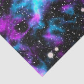 Papier Mousseline Galaxie spatiale violette Étoiles spatiales cosmiq (Détail)