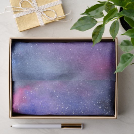Papier Mousseline Galaxie ultra-violette (Cadeau)