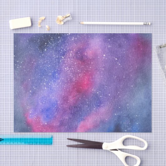 Papier Mousseline Galaxie ultra-violette (Artisanat)