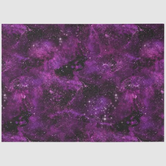 Papier Mousseline Galaxie violette série Design 6 (Recto)