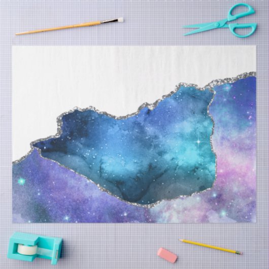 Papier Mousseline Galaxy Agate Series (Artisanat)