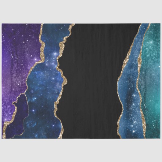 Papier Mousseline Galaxy Agate Series Design 11 (Recto)