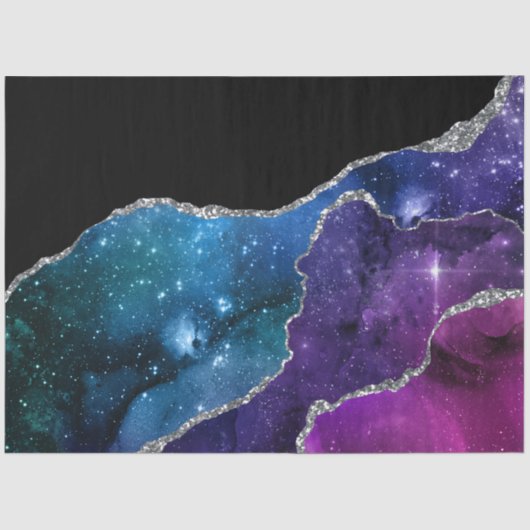 Papier Mousseline Galaxy Agate Series Design 23 Tissu Papier (Recto)