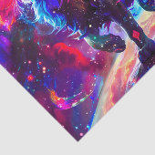 Papier Mousseline Galaxy Lion Blue (Détail)