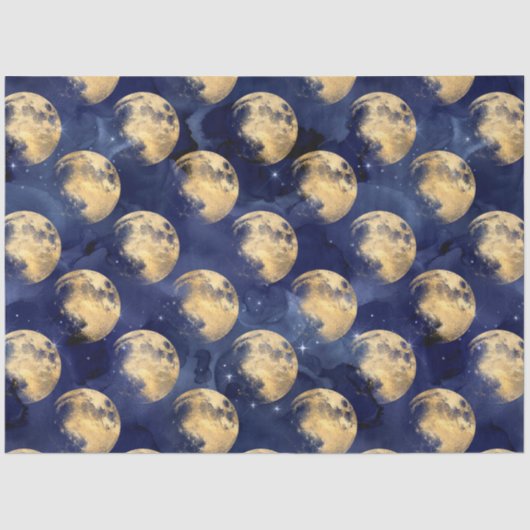 Papier Mousseline Galaxy Moon Series Design 10 (Recto)