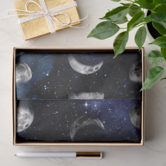 Papier Mousseline Galaxy Moon Series Design 9 (Cadeau)