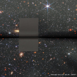 Papier Mousseline Galaxy naine WLM James Webb Telescope spatial Hi-R