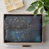 Papier Mousseline Galaxy Star Space Night Bleu et violet (Cadeau)