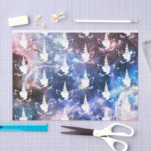Papier Mousseline Galaxy Unicorn (Artisanat)
