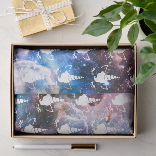 Papier Mousseline Galaxy Unicorn (Cadeau)