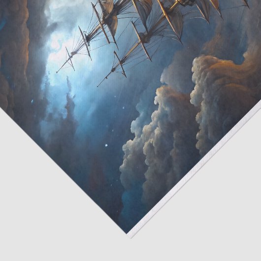 Papier Mousseline Galleon Storm Voyage Découpage (Détail)