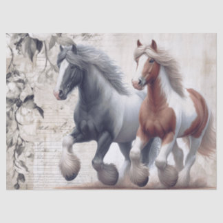 Papier Mousseline Gallois Pony et Cob Horse Decoupage