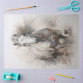 Papier Mousseline Galloping à cheval blanc (Artisanat)