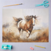 Papier Mousseline Galloping à cheval Brown (Artisanat)