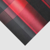 Papier Mousseline Gamme Abstraite Red Black Plaid (Détail)