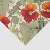 Papier Mousseline Gamme de motif Nasturtium (Détail)