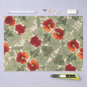 Papier Mousseline Gamme de motif Nasturtium (Artisanat)