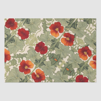 Papier Mousseline Gamme de motif Nasturtium