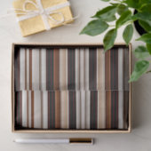 Papier Mousseline Gamme de textiles Brown blanc de luxe tendance (Cadeau)