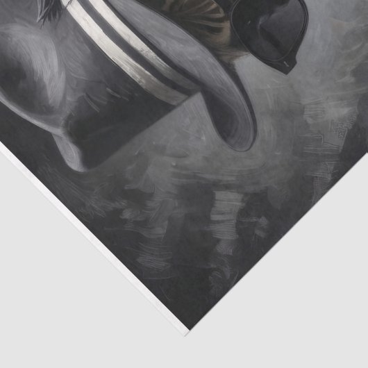 Papier Mousseline Gangster Zebra #2 Découpage (Détail)