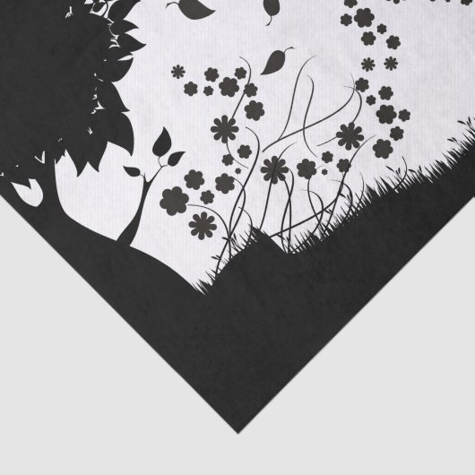 Papier Mousseline Garçon avec papillons Découpage (Détail)