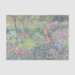 Papier Mousseline Garden à Giverny by Claude Monet<br><div class="desc">Claude Monet - Garden à Giverny. Beautiful impressionism painting of a garden in Giverny by Claude Monet.</div>