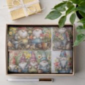 Papier Mousseline Garden Gnomes (Cadeau)