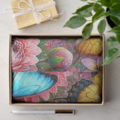 Papier Mousseline Garden Kitty Whimsy Decoupage  (Cadeau)