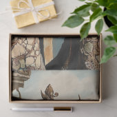 Papier Mousseline Gargolie gothique exotique Rose Charme parisien (Cadeau)