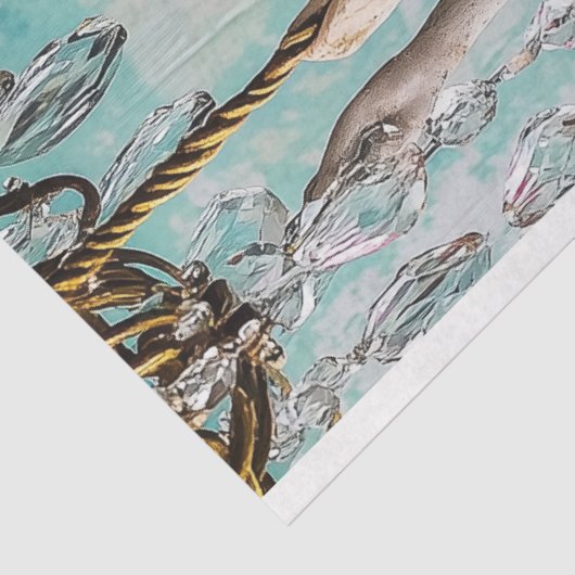 Papier Mousseline Gargouille Gothique Whimsical Fairy Decoupage (Détail)