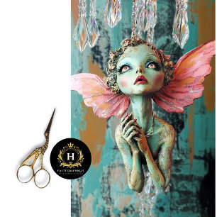 Papier Mousseline Gargouille Gothique Whimsical Fairy Decoupage