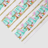 Papier Mousseline Gâteaux de mariage pour la douche de mariée mignon (Détail)