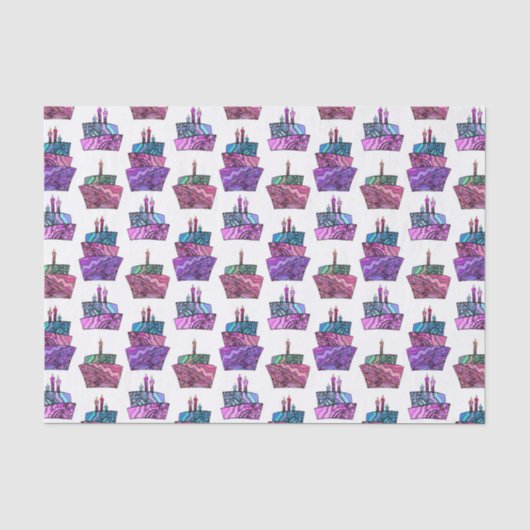 Papier Mousseline Gâteaux de Paisley (Recto)
