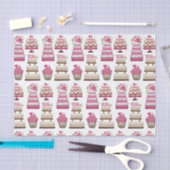 Papier Mousseline Gâteaux Mariages à plusieurs niveaux Motif (Artisanat)