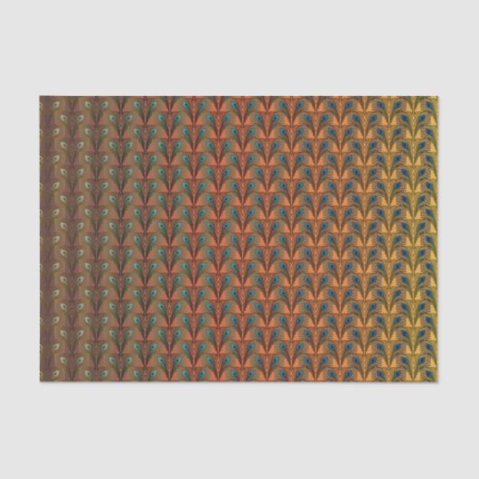 Papier Mousseline Gatsby Grandes plumes design art déco (Recto)