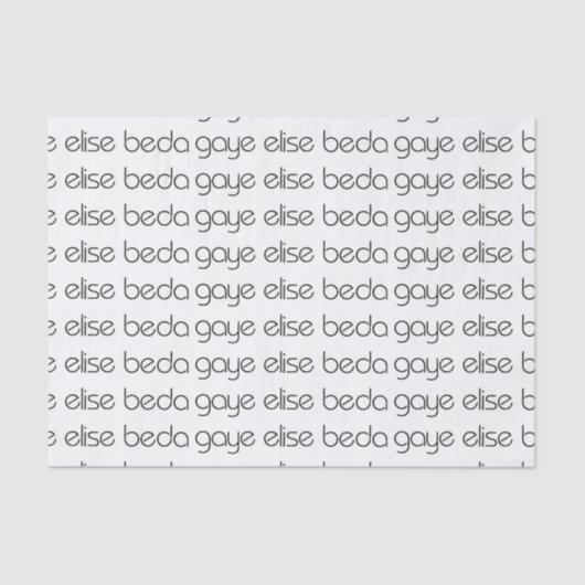 Papier Mousseline Gaye Elise Beda (Recto)