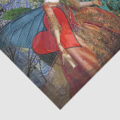 Papier Mousseline Gemini gothique classique femme papillon Whimsical (Détail)