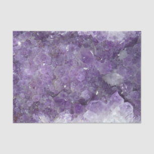 Papier Mousseline Gemme en cristal curative Geode d'améthyste